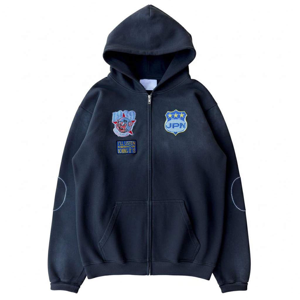 washed zip-up