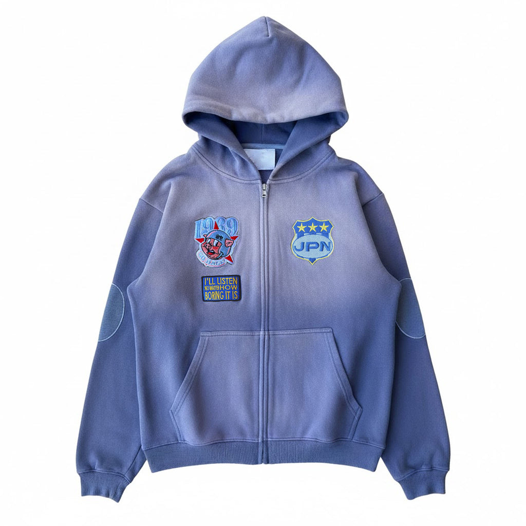 washed zip-up