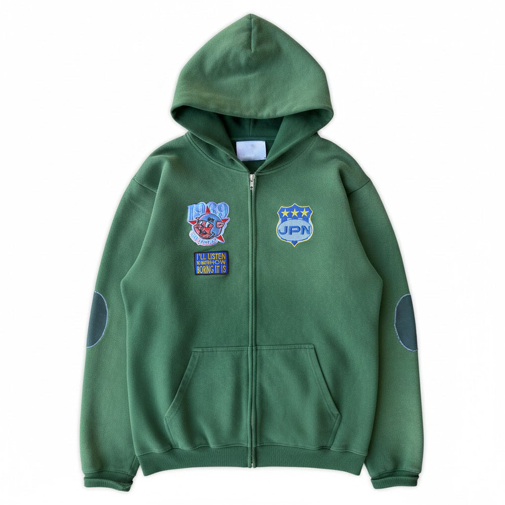 washed zip-up
